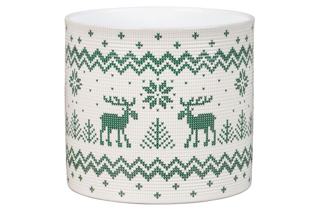 Cachepot with winter motif