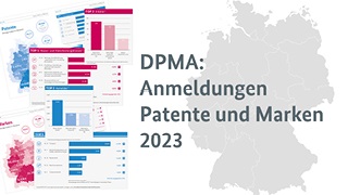 Titelbild: DPMA-Anmeldungen Patente und Marken
