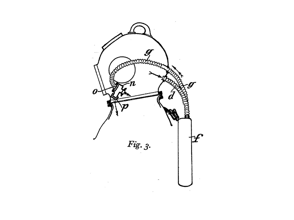 Respiratory system, especially for divers