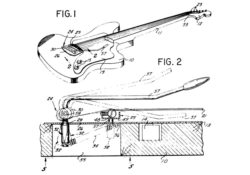 vibrato bar or tremolo arm