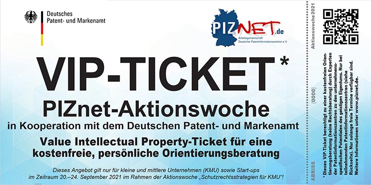 VIP Ticket PIZnet-Aktionswoche 2021