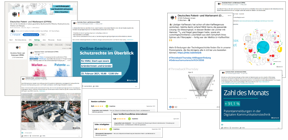 das DPMA in den sozialen Medien