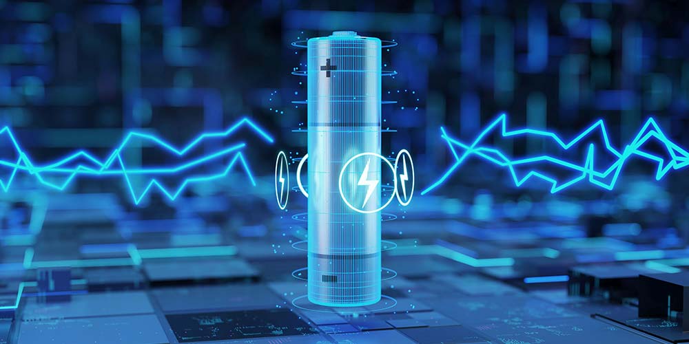 symbolische Darstellung moderner Batterietechnik, Bild: iStock/sasha85ru