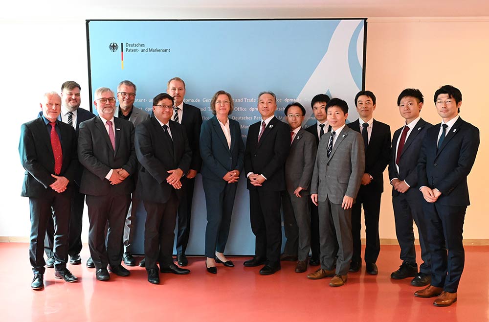 Commissioner des Japanischen Patentamts (JPO), Koichi Hamano und seine Delegation im DPMA, Foto: DPMA