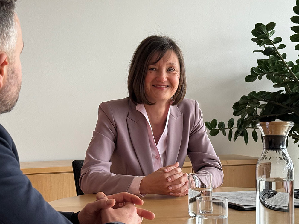 Marion Kreß im Interview, Foto: DPMA