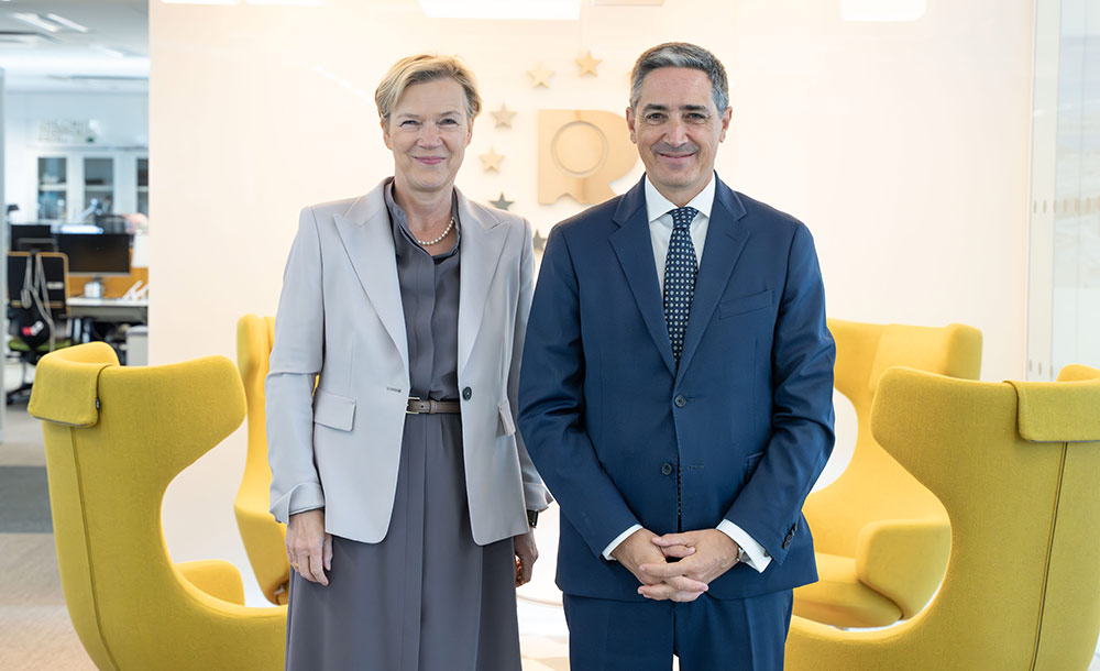 DPMA-Präsidentin Eva Schewior und der Exekutivdirektor des EUIPO, João Negrão, Bildnachweis: DPMA