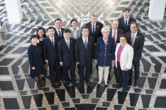 Die Delegation des CNIPA und die Führungskräfte des DPMA in München