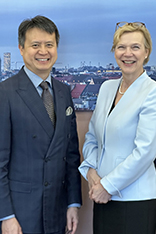 WIPO-Generaldirektor Daren Tang und DPMA-Präsidentin Eva Schewior