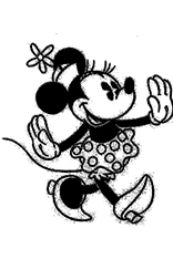 Zeichnung Minnie Mouse