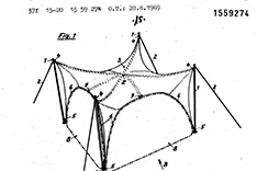 DE1559274 "Zelt oder Zeltdach" by Frei Otto