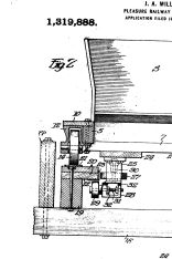 Detail aus Millers US1319888A mit dem "underfriction wheel"