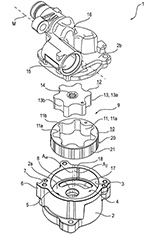 Oil pump based on Kepler's gear pump (DE102019200014A1)