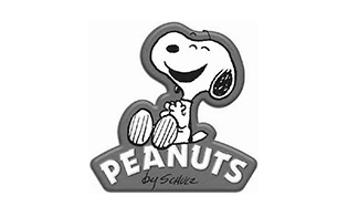 Hund mit Aufschrift Peanuts