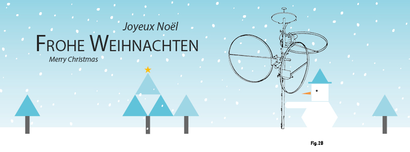 Snowman with antenna