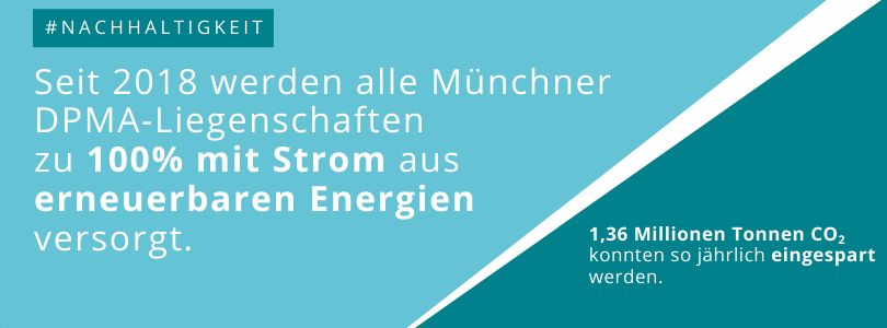 DPMA-Banner zur Nachhaltigkeit