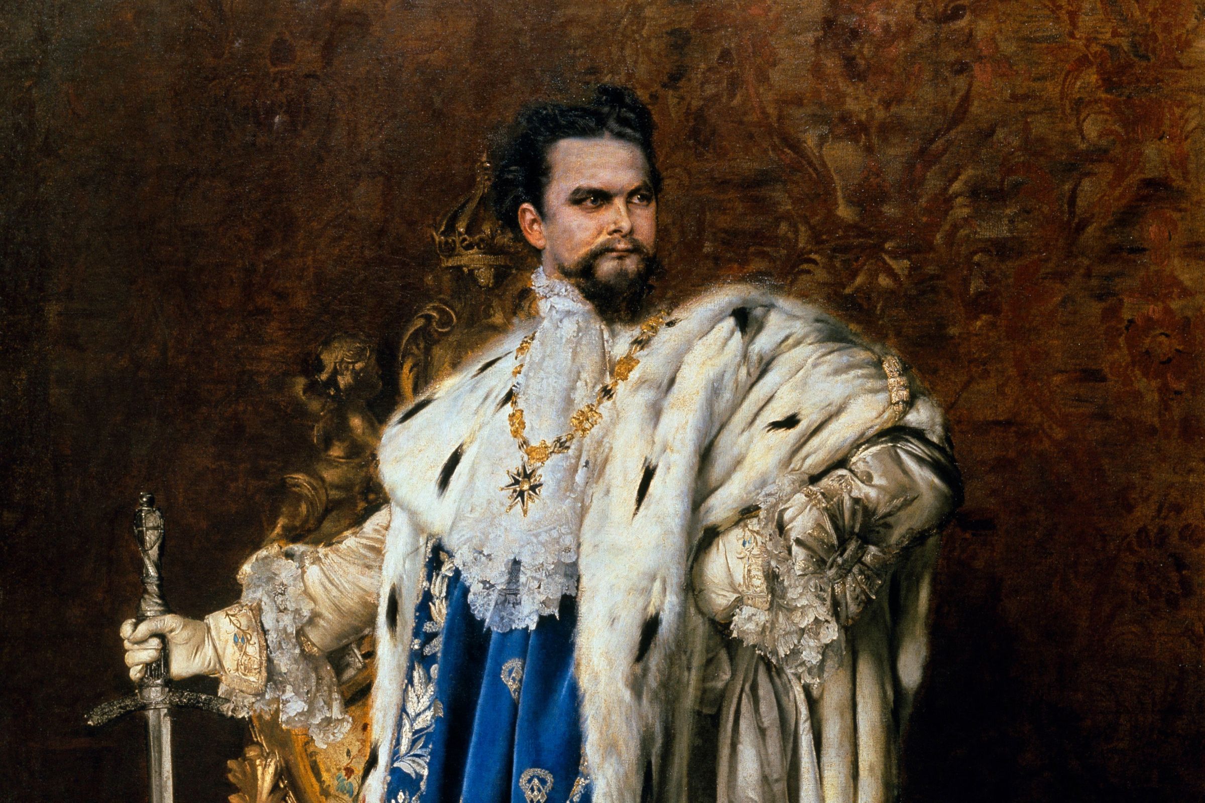 Ludwig II. - Porträt von Gabriel Schachinger