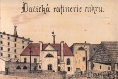 Die Zuckerfabrik in Datschitz, die Jakob Christoph Rad leitete