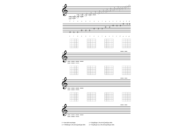 Printed music paper