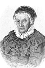 Caroline Herschel at the age of 92