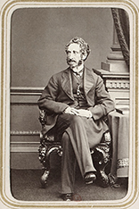 Baron Edward Bulwer Lytton, Vansittart's lover and patron (Photo by André-Adolphe-Eugène Disdéri)