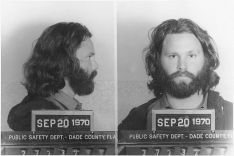 Polizeifoto von Jim Morrison