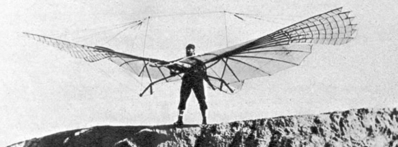 Otto Lilienthal 1894, photographed by Ottomar Anschütz