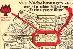 "Farina gegenüber" warnt 1926 vor Nachahmern