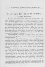 First page of "Über eine neue Art von Strahlen", 1895