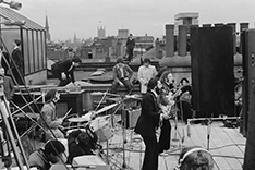 The Beatles' last concert on the oof top, January 1969