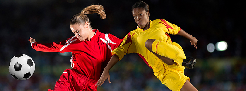 Fußballerinnen in Aktion