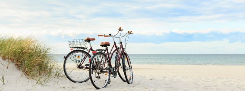 Bikes on the beach