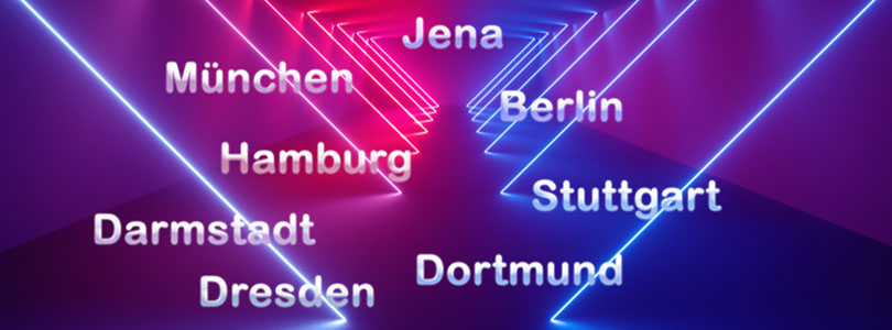 Laserstrahlen und Städtenamen