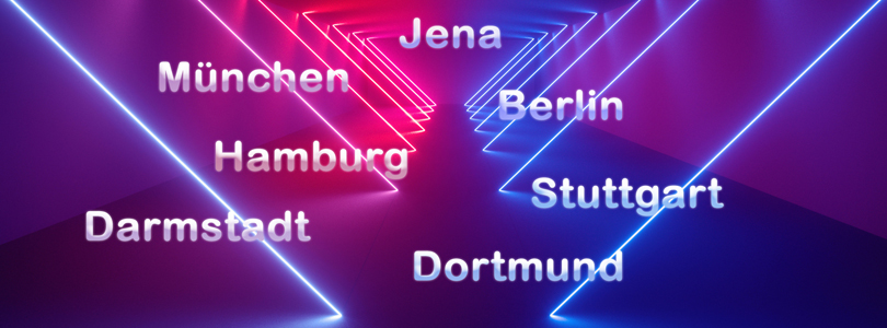 Laserstrahlen und Städtenamen