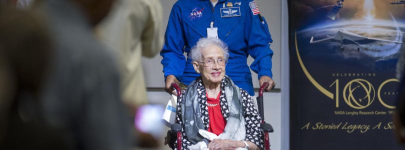 Katherine Johnson bei der Eröffnung des nach ihr benannten NASA Computaional Research Facility, 2017