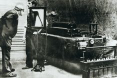 Bild einer Röntgen-Untersuchung, 1896