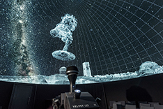 The projector as projection in the current planetarium of the Deutsches Museum