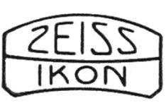 stylised lens: above is Zeiss, below Ikon