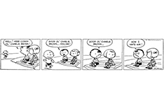 Der allererste Peanuts-Strip