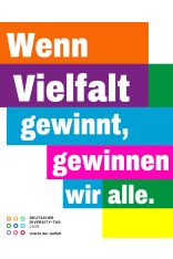 Slogan: Wenn Vielfalt gewinnt, gewinnen wir alle.