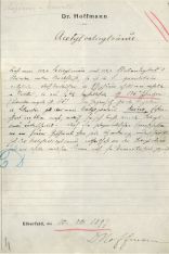 Felix Hoffmann´s laboratory log, entry of 10.8.1897