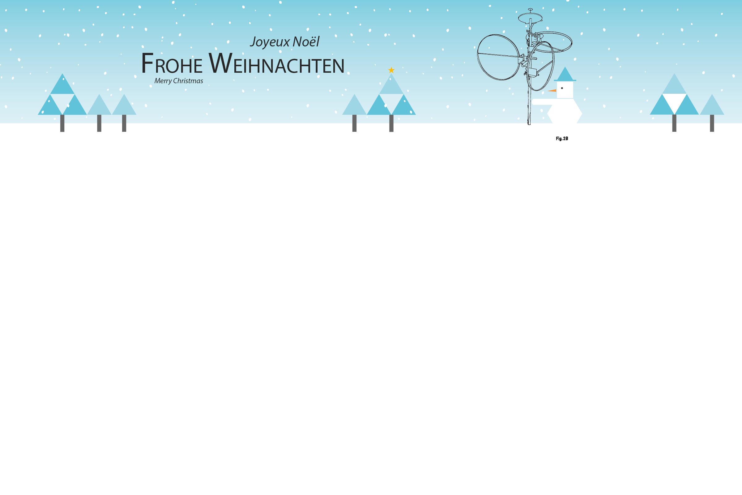 Snowman with antenna