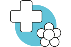 Icon: Kreuz und Blume