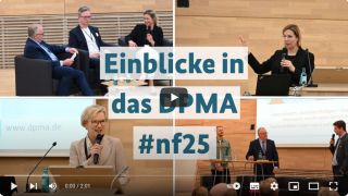 Collage - mehrere Referentinnen und Referenten des DPMAnutzerforums
